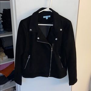 She + Sky Suede Black Jacket bc